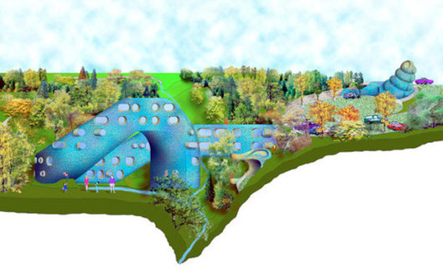 Внешний вид органического дома Гнездо Кетцалькоатля