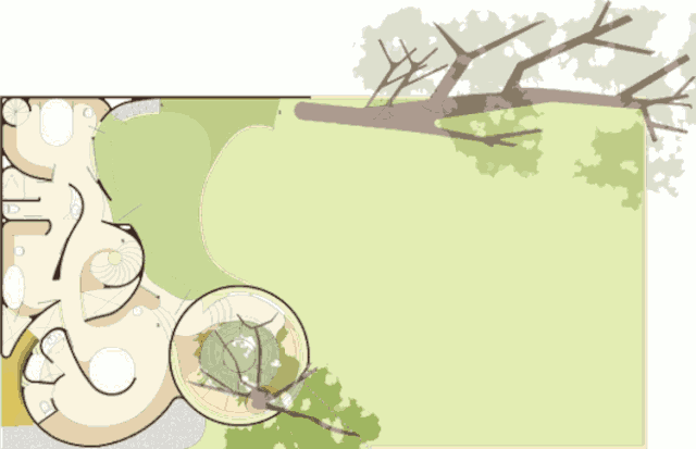 Второй этаж органического дома Дерево, план