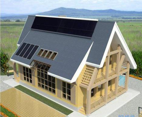 Солнечный соломенный дом Solar-SB