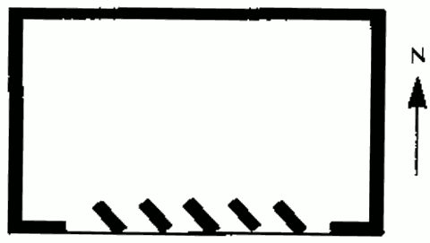 План секций стены Тромба