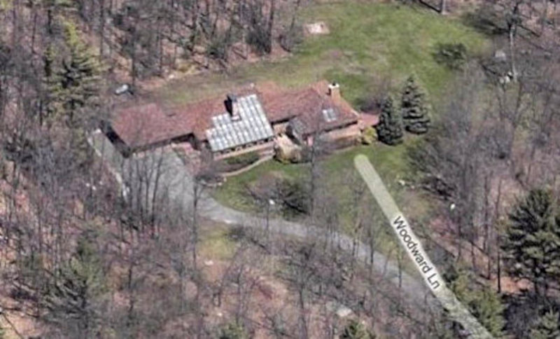 Солнечный дом в Боксборо, вид с воздуха