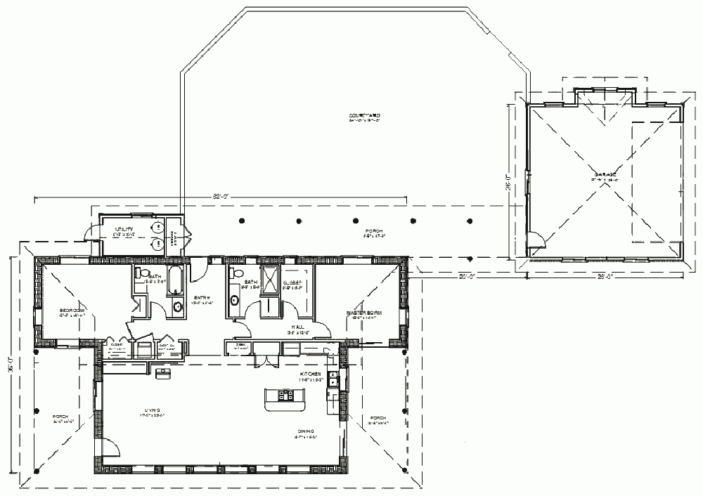 План солнечного дома Casa del Sol 1900