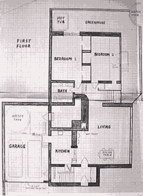План первого уровня солнечного дома Chez Soleil