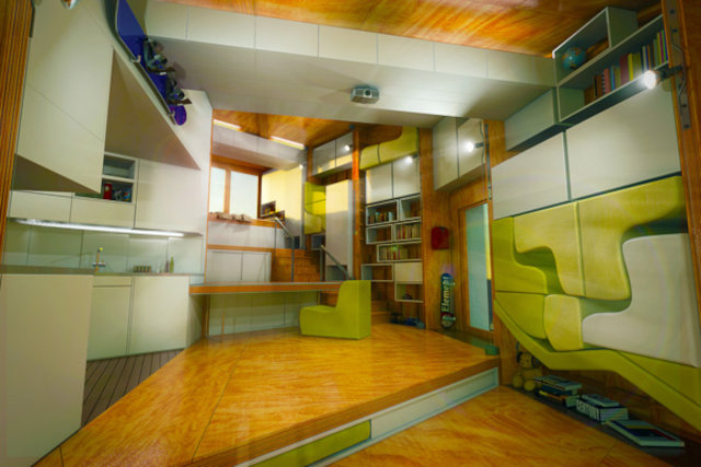 Дом с нулевым потреблением энергии CHIP House, интерьер