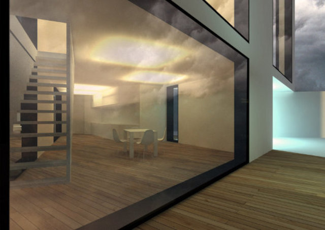 Трансформируемый модульный дом D-House, фрагмент интерьера