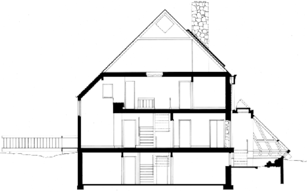 Солнечный дом Loffredo Residence в разрезе