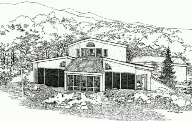 Внешний вид солнечного дома McCaffrey Residence