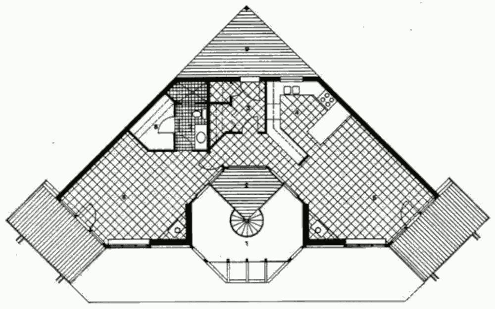 План второго этажа солнечного дома McFarland Residence