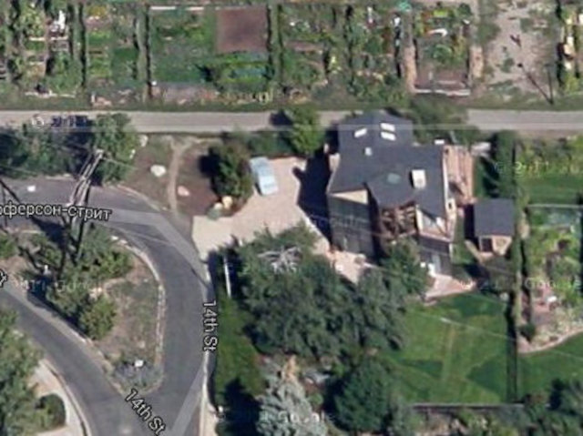 Солнечный дом Stricklin Residence с воздуха