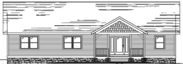 Каркасный дом Timber Frame Six, южный фасад