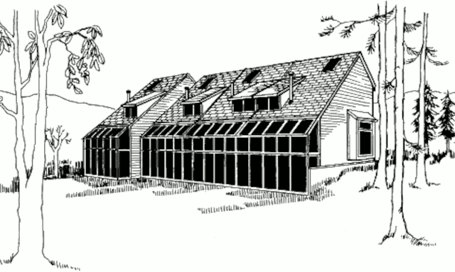 Пассивный солнечный дом в Кембридже, внешний вид