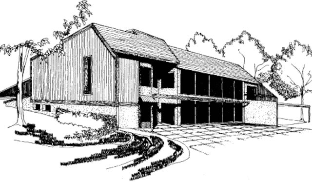 Пассивный солнечный дом в Дублине, вид с юго-запада