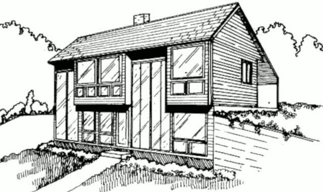 Пассивный солнечный дом в Уилтоне, внешний вид