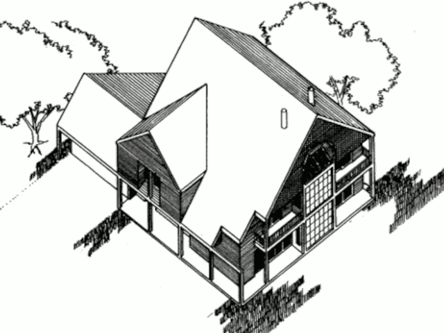 Гибридный солнечный дом в Фоксборо, внешний вид