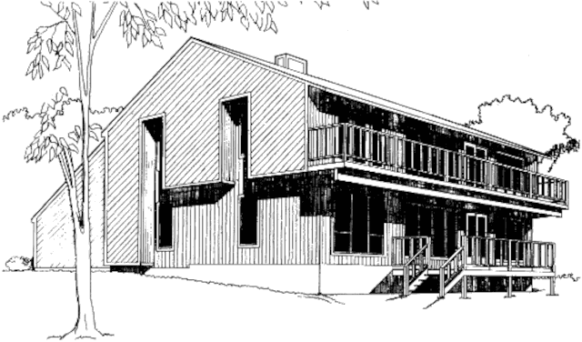 Пассивный солнечный дом в Гейтерсберге, внешний вид