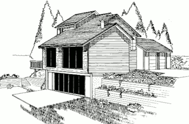 Пассивный солнечный дом в Нью-Мелл, вид с юго-востока