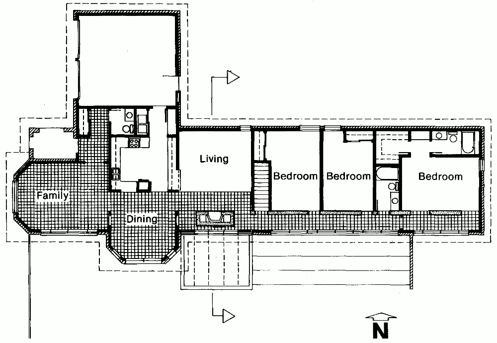 Пассивный солнечный дом в Седжвике, план