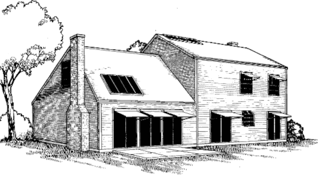 Пассивный солнечный дом в Сент-Чарльзе, внешний вид