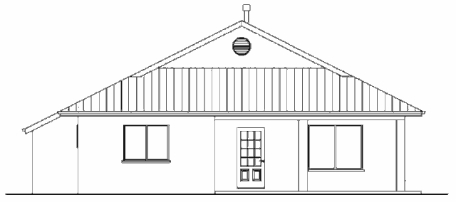 Соломенный солнечный дом Casa del Sol, западный фасад