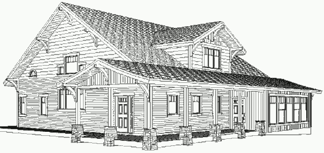 Каркасный солнечный дом Eco Farmhouse 1700