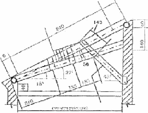 Изменение уклона стропил при пролетах до 5 м
