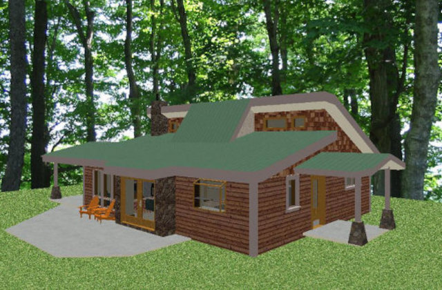 Каркасный солнечный дом Simply Green 1300, внешний вид