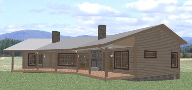 Каркасный дом Southwest Ranch 1700, внешний вид