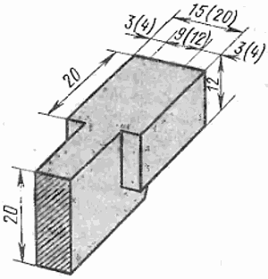 Торец балочных колосников