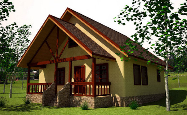 Землебитный солнечный дом дом Crow, внешний вид