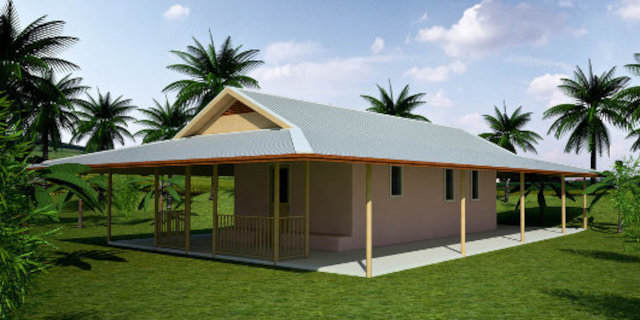 Землебитный дом HNC Eearthbag House, внешний вид