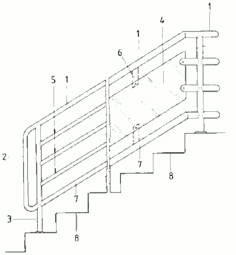 Пример безопасного ограждения лестницы