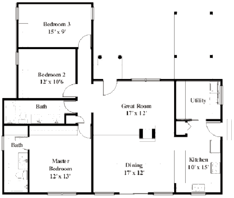 Пассивный солнечный дом Ри-Вагнера, план