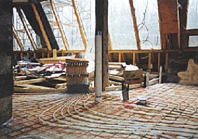 Монтаж системы водяного отопления Тёплый пол