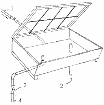 Простой открытый солнечный водонагреватель