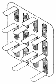 абсорбер солнечного коллектора с пробитыми отверстиями