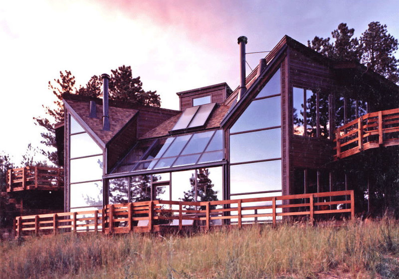 Солнечный дом с тремя системами пассивного отопления