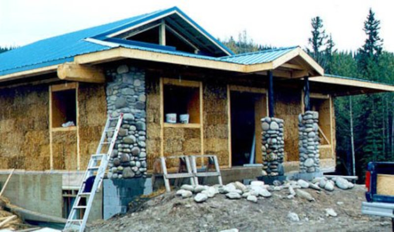 Пассивный солнечный дом Нотнеса (Notnes House), этап строительства