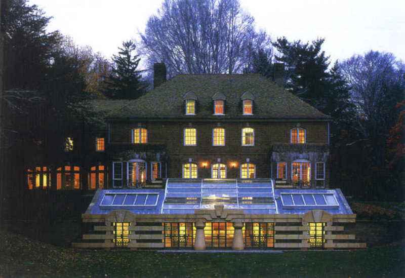 Пристройка бассейна к особняку Ллевелин Парк, архитектор Роберт Стерн