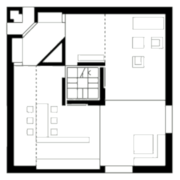 Вилла Бьянки (Casa Bianchi), план первого этажа