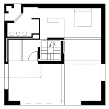 Вилла Бьянки (Casa Bianchi), план третьего этажа