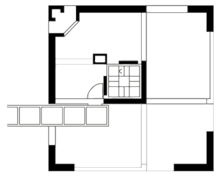 Вилла Бьянки (Casa Bianchi), план четвёртого этажа