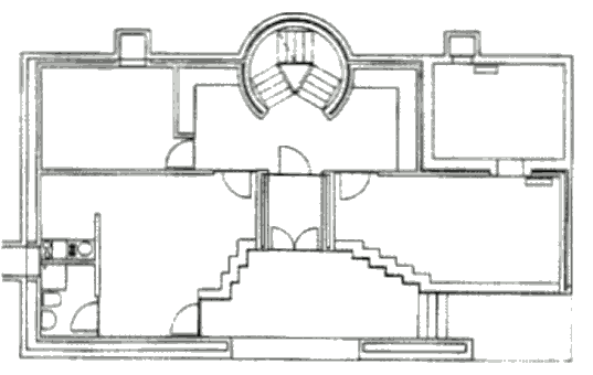 Вилла Роббиана (Casa Robbiana), план первого этажа