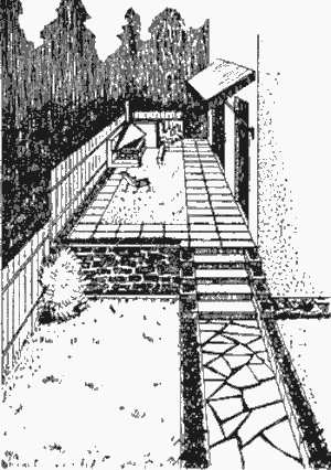 Внутренний дворик, примыкающий к дому