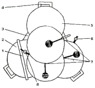 Вид системы полуавтоматического полива растений сверху