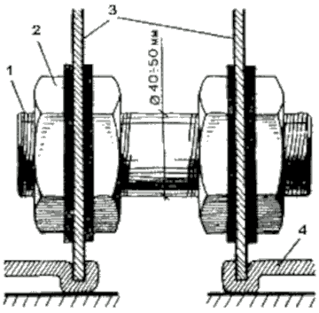 Переходной патрубок системы