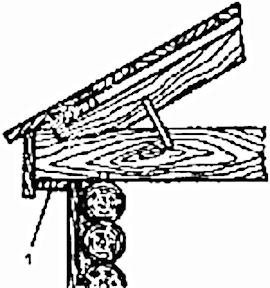 Деревянный карниз крыши по затяжке