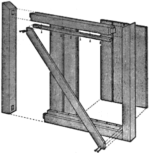 Элементы деревянной калитки