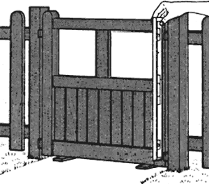 Установка деревянной калитки