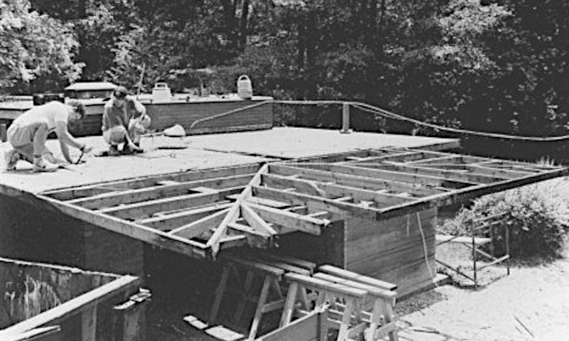 Дом Поуп-Лиги (Pope-Leighey House) — проект Фрэнка Ллойда Райта,, устройство каркасной стены