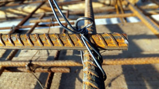 Перевязанная арматура